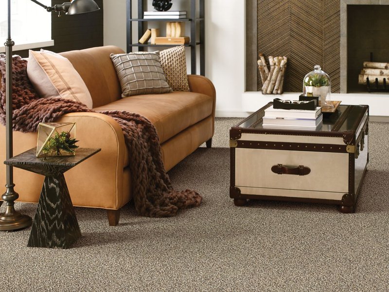 brown couch on a brown carpet floor from Zinz Design and Selection Center Inc in Austintown, OH