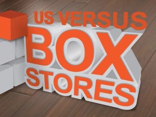 Us vs Box Stores at Zinz Design in Youngstown, OH