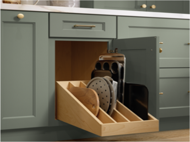 Baking-Tray-Rack-Built-Into-Kitchen-Cabinet